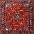 thumbnail image 1 of Ahgly Company Machine Washable Indoor Square Traditional Sienna Brown Area Rugs, 7' Square, 1 of 7