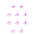 thumbnail image 2 of Tijeras para cejas Qarigey Rosa 10Conjunto, 2 of 6