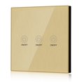 thumbnail image 3 of MAYUJIAA RF 433MHZ Wireless Smart Home Remote Control Wall Light Touch Switch Glass Panel(3 Gang) AF323-6738, 3 of 10