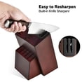 thumbnail image 4 of Knife Block Set: Ultra Sharp Kitchen Knife Set with Block and Sharpener, Full Tang German Stainless Steel Professional Knife Set with Ergonomic Handle, 4 of 4