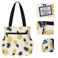 thumbnail image 3 of HAWEE Floral Tote Bag Large Shoulder Bag with Multi Pockets for Gym Travel Beach Daily Bags, 3 of 6
