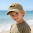 thumbnail image 2 of Krdevn Yellow Dinosaur Embroidery Washed Kids Baseball Cap Soft Adjustable Casual Outdoor Sun Hat for Toddler Boys Girls, 2 of 6