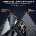 thumbnail image 6 of Dteck Case for Samsung Galaxy S23 Ultra,Magnetic Rubber Case Matte PC Mag-Safe with 360°Rotating Invisible Ring Stand Military Grade Shockproof Back Cover,Black, 6 of 8