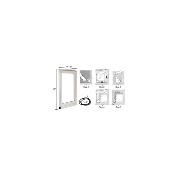 CRL A400 Medium Pet Door Adaptor Clear Anodized