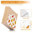 thumbnail image 5 of Yayeee Napkin Holder for Table Set of 2 Kitchen Paper Tissue Organization, Orange Leaves, 5 of 8