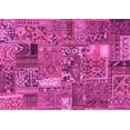 thumbnail image 1 of Ahgly Company Indoor Rectangle Patchwork Pink Transitional Area Rugs, 8' x 10', 1 of 4