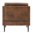 thumbnail image 4 of Ktaxon Modern Club Chair, Bronzing Cloth Fabric Arm Chair, Single Sofa for Reading Living Room Brown, 4 of 9