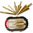 thumbnail image 3 of 6pcs Titanium Plating Drill Bit pagoda Slotted serrated drill Set, 3 of 3