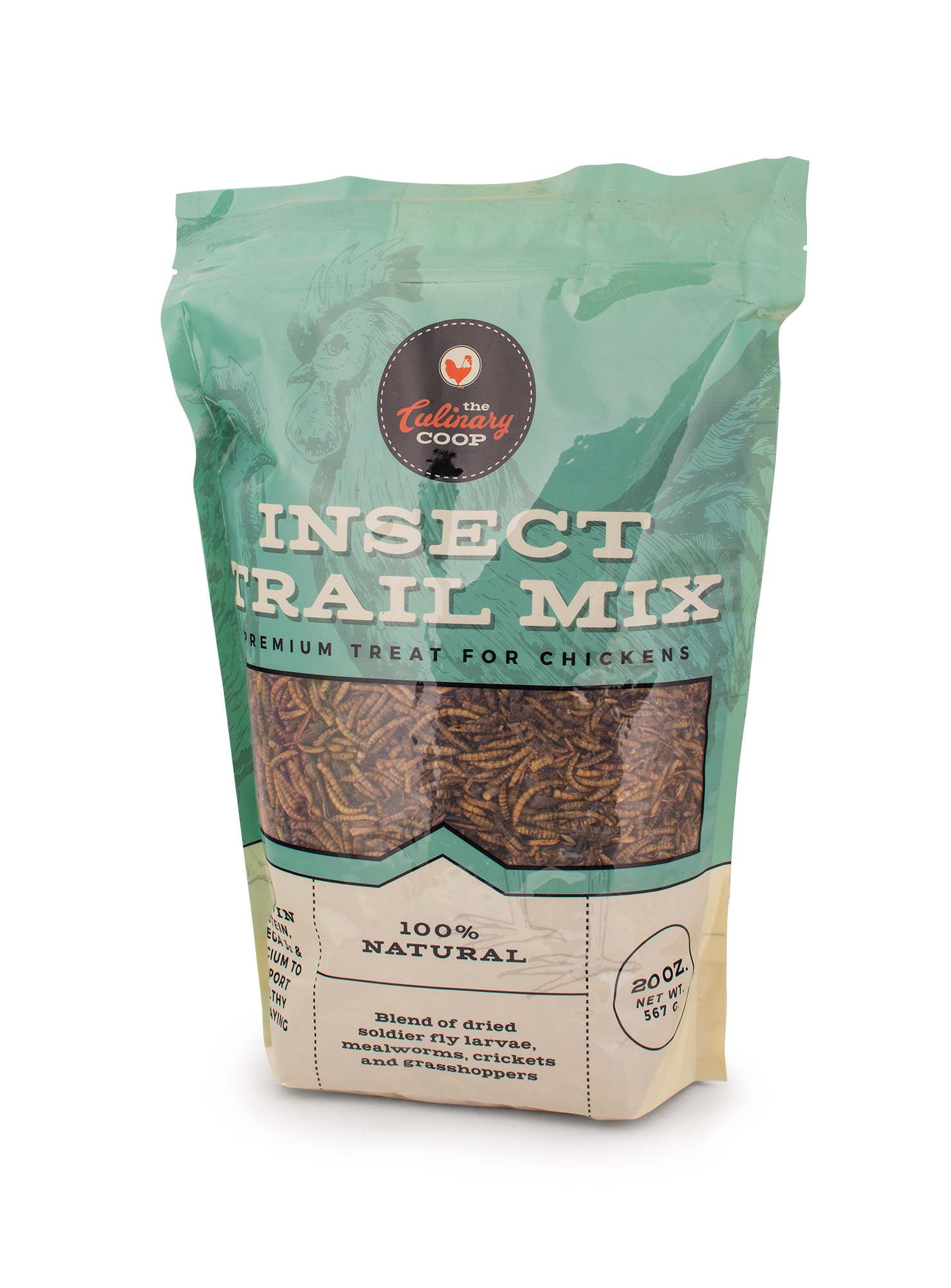 Culinary Coop Dried Insect Trail Mix Treat for Chickens, 20 Oz