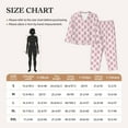 thumbnail image 4 of Salouo Pink Disco Ball Pattern Women's Pajamas Set Long Sleeve Button Down Sleepwear Soft Pj Lounge Sets for women 2 Piece Pjs Set with Long Pants-Large, 4 of 7