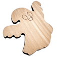 thumbnail image 2 of Krafty Supply Spooky Ghost with Score Lines. Wood Cut out 1/4"Birch 6" Tall, 2 of 3