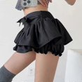 thumbnail image 3 of Minifalda con lazo dulce y linda para mujer, estilo Lolita sexy, falda corta negra estilo ballet para chicas, moda de verano, ropa urbana Y2K, 3 of 4