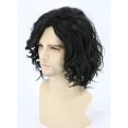 thumbnail image 3 of Peluca Topcosplay para hombre, pelo corto, rizado, negro, para cosplay, 3 of 5