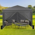 thumbnail image 4 of Edtara Pop Up Canopy Tent Is Designed for Outdoor Parties, Beach Outings, Backyard Events, and Camping, Featuring Waterproof Fabric, Uv Protection, and An Included Carry Bag for Portability, 4 of 8