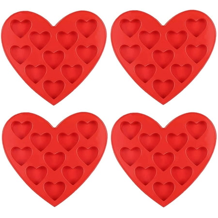 

Silicone Cake Mold Heart Shape Silicone Molds and Ice Cube Maker 10pcs Set Candy Molds Chocolate Molds for Valentine s Day 4pcs