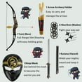 thumbnail image 5 of Warrior Ninja Kids Pretend Role Play Toy Costume Include Arrow, 5 of 10