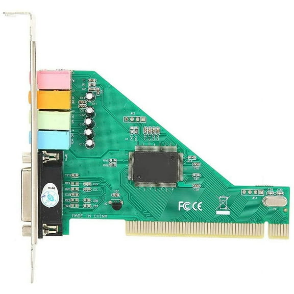 Sound Card, PCI Sound Card 4.1 Channel Computer Desktop Built-in Sound Card High-fidelity Audio Card CMI8738