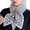 01#Gray, variant on Ladies Thick Plush Faux Rabbit Fur Neck Wrap Polka Dot Knit Tail Winter Fashion Scarf