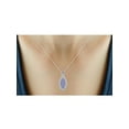 thumbnail image 6 of 3.00 Carat T.G.W. Tanzanite And White Diamond Accent Sterling Silver 3-Piece Marquise Jewelry set, 6 of 7