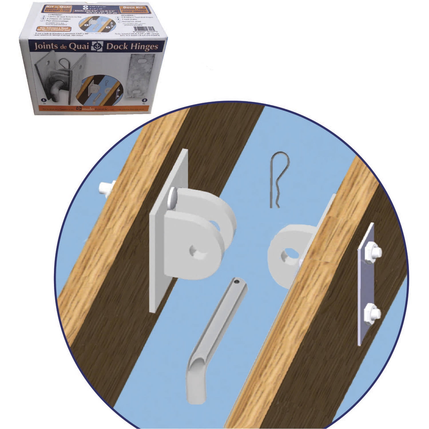 Multinautic Durable Steel Dock Kit Mini T Hinges