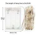 thumbnail image 2 of Silver Wire String Lights Wedding Party Home Decoration Lamp Abs Warm White 10-50LED 100Cm LED Battery Operated, 2 of 2