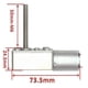 thumbnail image 3 of Motorreductor de CC de alto turbo cuadrado con caja de cambios y motorreductor de ángulo recto 30 rpm, 3 of 4
