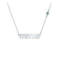 thumbnail image 1 of Mama' Necklace with Satellite Birthstone, 1 of 4