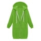 thumbnail image 5 of ICHUANYI Clearance Women's Solid Color Jacket Thickening And Fleece And Winter Casual Zipper Long Sleeve Pocket Hooded Long Sweater(Green, XL) ICHUANYI WER2023081205357, 5 of 7