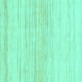 thumbnail image 1 of Ahgly Company Indoor Square Solid Turquoise Blue Modern Area Rugs, 6' Square, 1 of 4