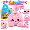 thumbnail image 3 of 2026 Rainbow Plush Dumpling Squishy Mystery, Stuffed Dumpling Squishies Plushies Fidget Toy, Christmas Collectible Toy with Simulated Steamer & Fuzzy Handle, Stress Relief Gift, 3 of 6