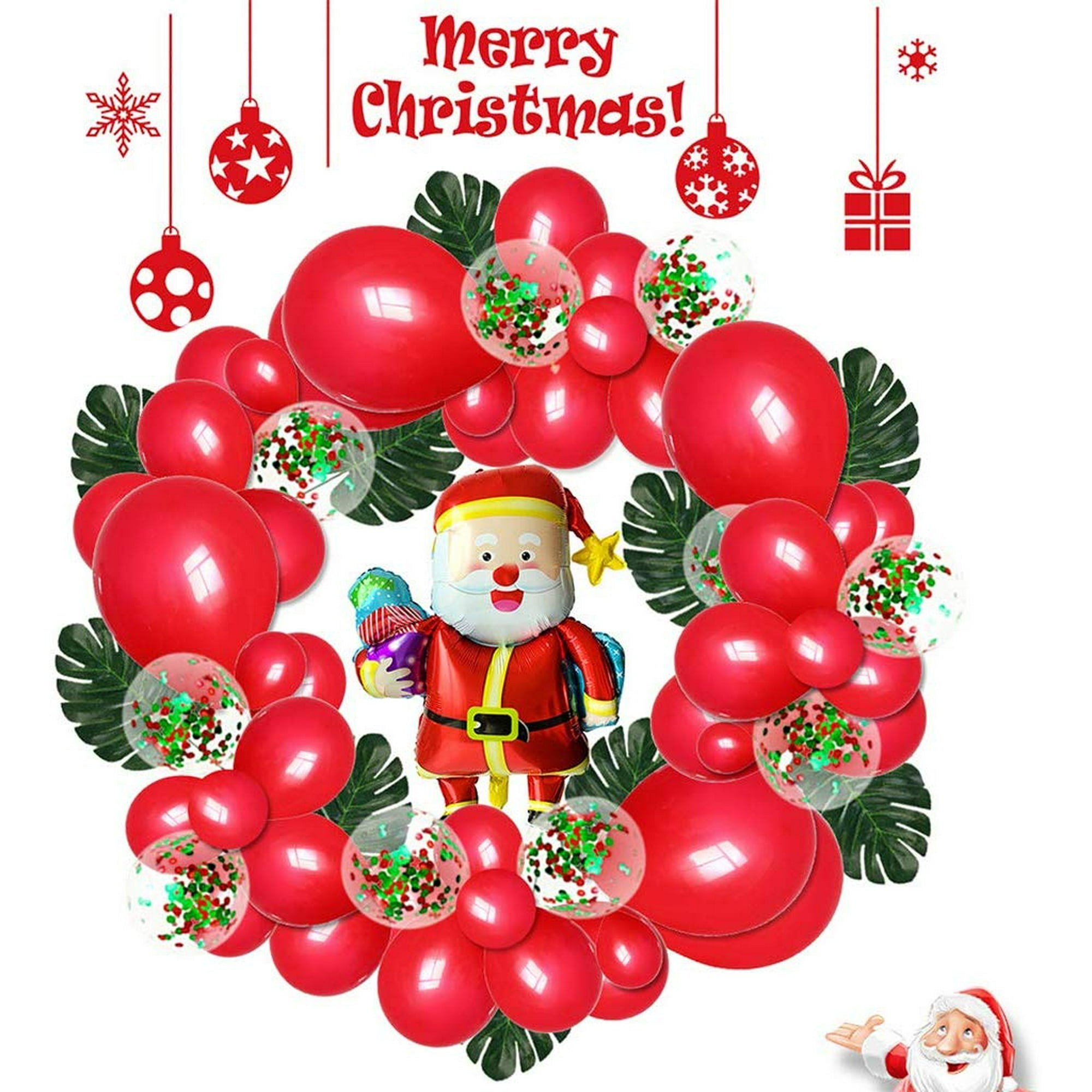Christmas Balloons Merry Christmas Balloons Kit Latex Balloons Theme Party Balloons For Christmas Christmas Birthday Party Decorations Elk Walmart Canada