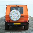 thumbnail image 2 of Fotbe Colorful Sea Turtle Spare Tire Cover Thickening Universal Fit for Jeep, Trailer, RV, SUV, Truck, Tough Tire Wheel Soft Cover-17 inch, 2 of 8