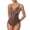 Brown, variant on Womens Lace Lift Seamed Shapewear Bodysuit Tummy Control Elegant Comfortable Shapers Black M