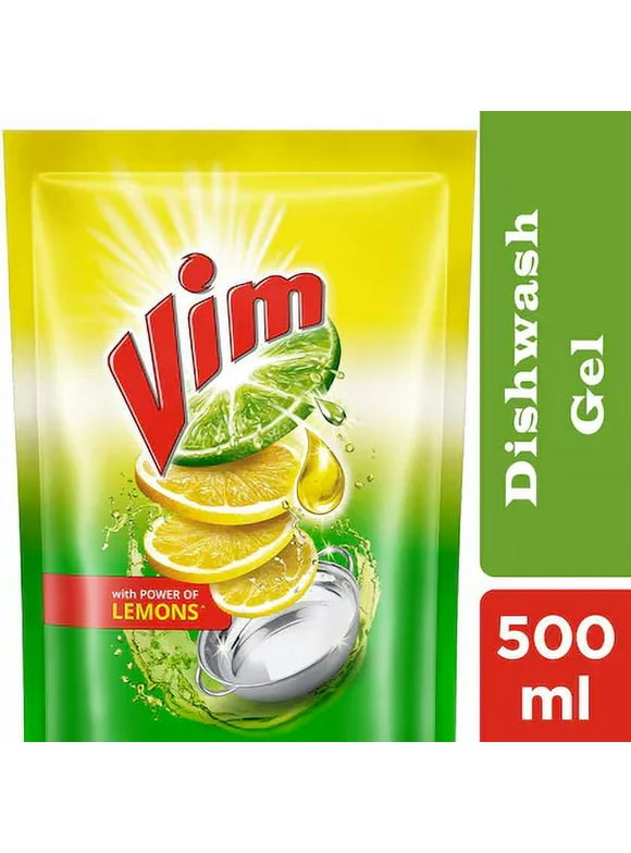 Vim Lemon Concentrated Dishwash Gel 500 ml