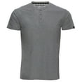 thumbnail image 3 of X RAY Men's Soft Stretch Cotton Short Sleeve Solid Color Slim Fit Henley T-Shirt, Fashion Casual Tee for Men, 3 of 8