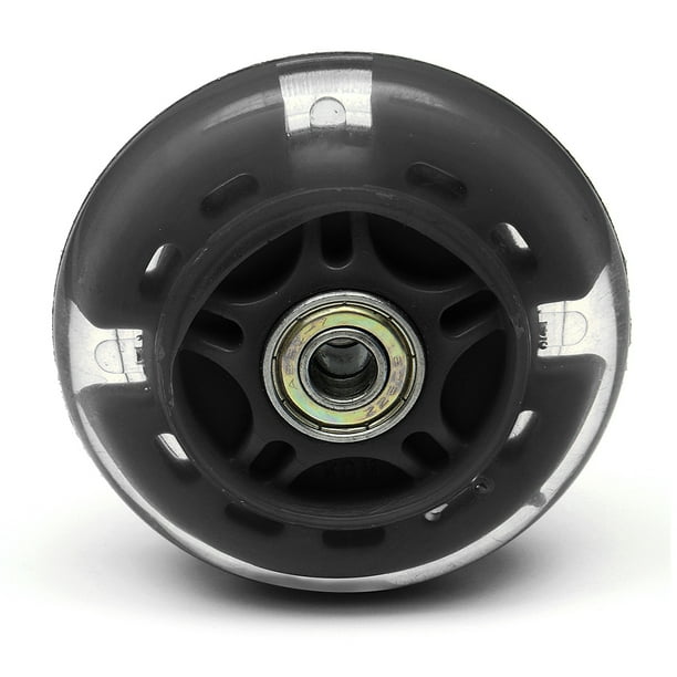 Toystoory Rueda de patinete de PU, portátil, Universal, 80mm, repuesto para reparación de patines, ruedas de iluminación, accesorios de Patinetes eléctricos Negro