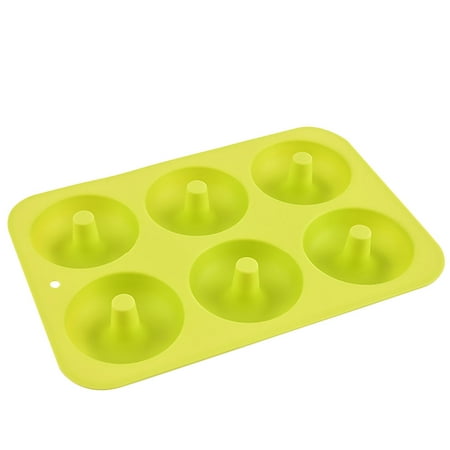 

Silicone Donut Mold 6-Cavity DIY Mini Mold Chocolate Fluted Baking Cake Pan Chocolate Cookie Cupcake Mould Green