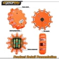 thumbnail image 7 of EIMELI LED Road Flares Emergency Light Set - Roadside Safety Discs for Your Car Emergency Kit - 6-Pack Safety Discs to Hang or Stick to Vehicles & Boats, 7 of 7