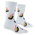 thumbnail image 3 of Crazy Socks, Ramen Noodle Bowl, Funny Socks for Men Women, Fun Crew Print, Large, 3 of 5