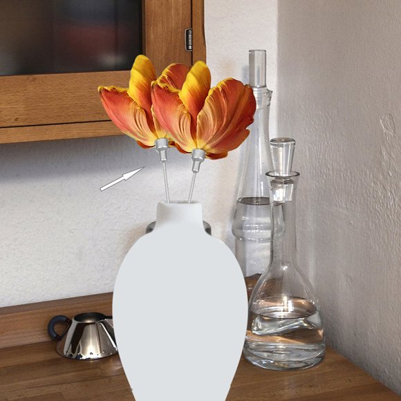UPGRATOR 10Ud Varillas Extendibles Para Flores Y Plantas Con Material Resistente Plata