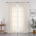 thumbnail image 1 of Juego de 2 paneles Sheer Curtains OWENIE Cream, 213 cm de largo, 1 of 7