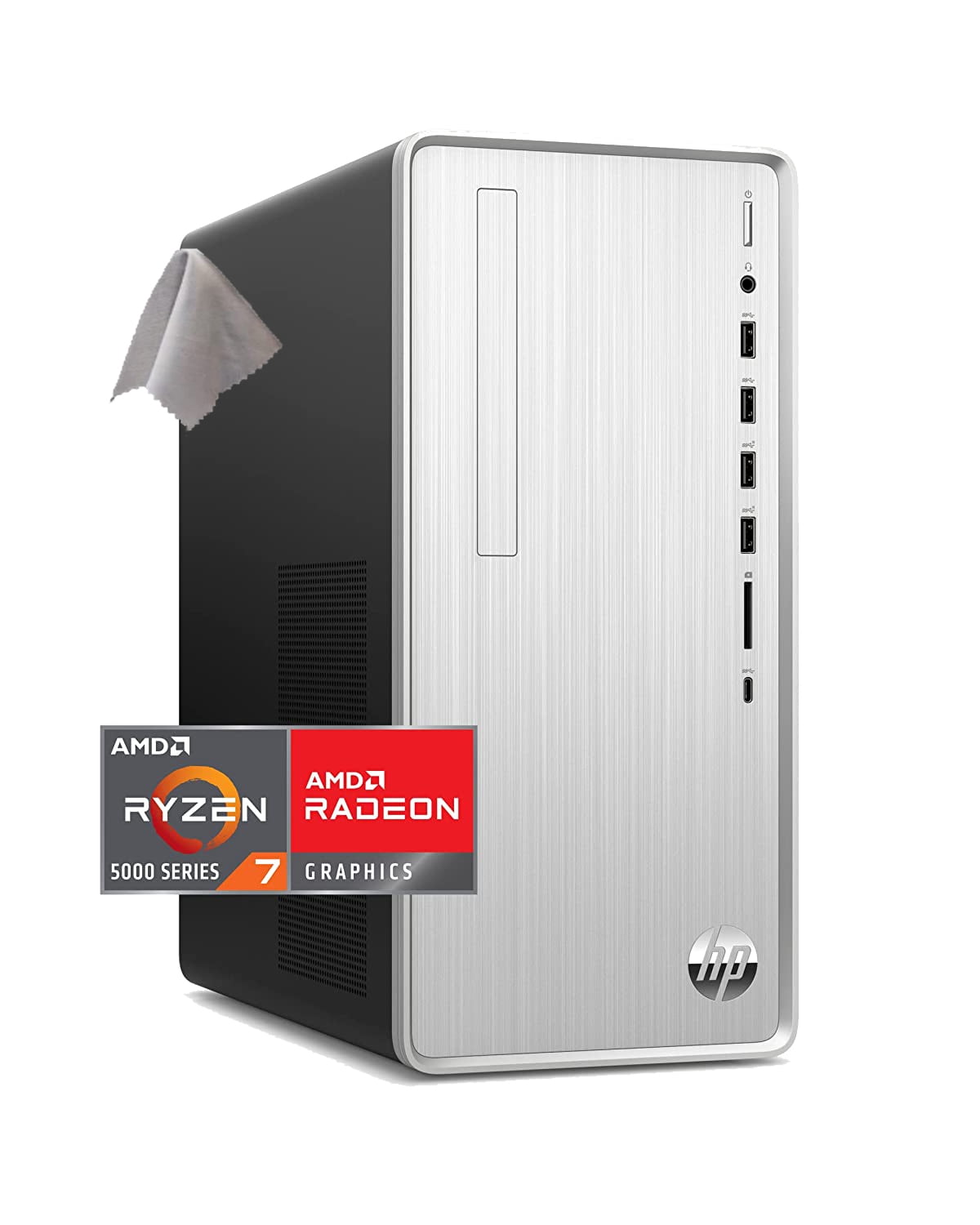 HP Pavillion TP01-2234 Home ＆ Business Desktop (AMD Ryzen 5700G 8-Core,  32GB RAM, 4TB SATA SSD, AMD Radeon, WiFi, Bluetooth, HDMI, USB 3.2, SD Card 