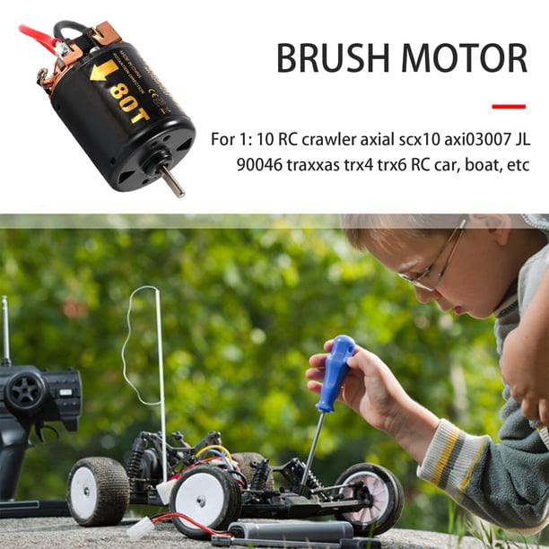 Motor cepillado F540 80T resistente al agua para coche 1/10 RC Crawler Axial SCX10 JL