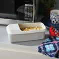 thumbnail image 2 of Microwave Noodles Pasta Cooker with Strainer Spaghetti Vegetable Steamer Dishwasher Eco-Friendly Plastic Kitchen Accessories New GRAY, 2 of 6