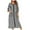 Plaid-Black, variant on Awdenio Womens Pajamas Winter Warm Nightgown and Winter Nightdress Zip with Pokets Loose Pajamas