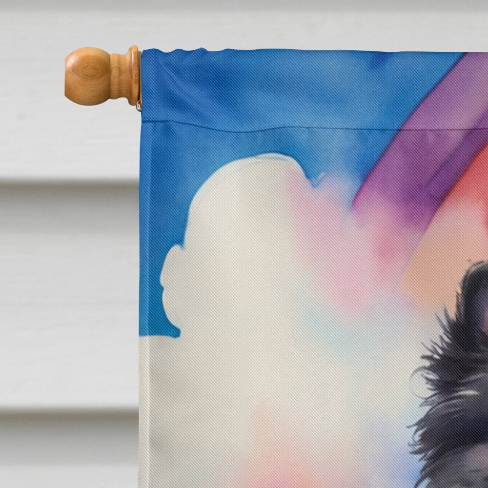 Pomeranian St Patricks Day House Flag