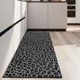 thumbnail image 4 of Black Leopard Print Kitchen Rug Mat,Kitchen Runner Rugs Non Skid Washable,Decorative Kitchen Floor Mats for Kitchen,Sink,Laundry,17"X47", 4 of 5