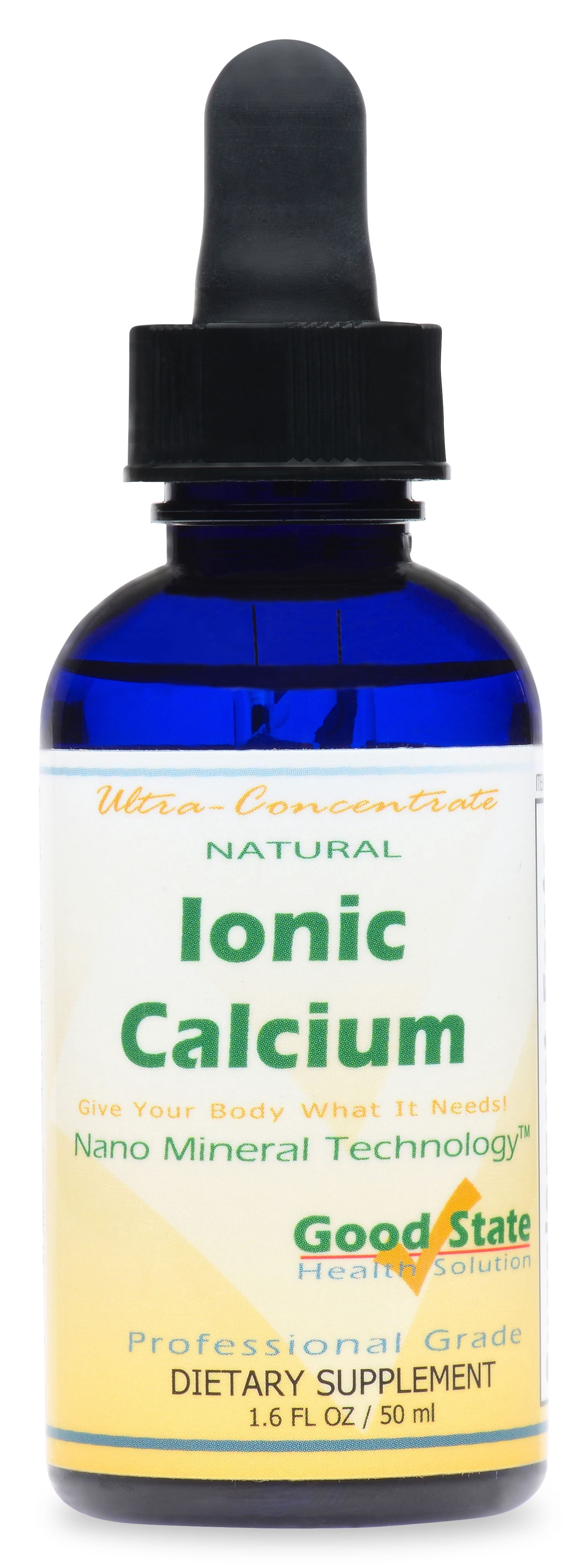 Good State Liquid Ionic Calcium Ultra Concentrate, 1.6 Fl Oz, 100 Servings – Supports Strong Bones & Teeth