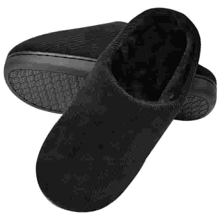 入荷now 口コミ SLM House Skid Non Lined Fur Faux Slippers Bedroom Men's Clothing