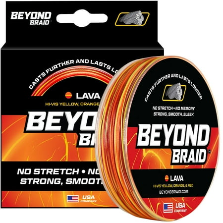 UPC: 0850036521440 | Beyond Braid Lava 500 Yard Spool 80LB